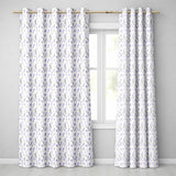 Soft Watercolour Lavender Flowers and Foliage Seamless Design  Readymade Eyelet Ring Top Thermal 100% Blackout Curtains