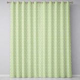 Dark Green Abstract Oil Paint Swirl Seamless  Readymade Eyelet Ring Top Thermal 100% Blackout Curtains