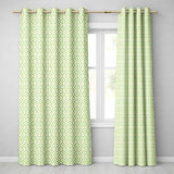 Dark Green Abstract Oil Paint Swirl Seamless  Readymade Eyelet Ring Top Thermal 100% Blackout Curtains