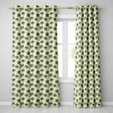 Vintage Sepia Toned Venetian Masks with Artistic Texture Seamless  Readymade Eyelet Ring Top Thermal 100% Blackout Curtains