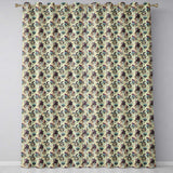 Gold and Black Stylised Venetian Masks in Repeating  Seamless  Readymade Eyelet Ring Top Thermal 100% Blackout Curtains