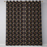 Colourful Carnival Masks with Feathers and Floral Accents Seamless Pattern  Readymade Eyelet Ring Top Thermal 100% Blackout Curtains