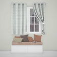 Watercolor Green Leaves and Red Berry Seamless Botanical Pattern  Readymade Eyelet Ring Top Thermal 100% Blackout Curtains