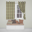 Vintage Monkey Portrait Circular FrameNeutral Background  Design  Readymade Eyelet Ring Top Thermal 100% Blackout Curtains