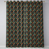 Vibrant Goldfish with Flowing Fins on Dark Aquatic Background Seamless Pattern  Readymade Eyelet Ring Top Thermal 100% Blackout Curtains