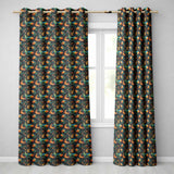Vibrant Goldfish with Flowing Fins on Dark Aquatic Background Seamless Pattern  Readymade Eyelet Ring Top Thermal 100% Blackout Curtains