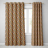 Rustic Wooden Panel Background with Vintage Cameras Seamless Pattern  Readymade Eyelet Ring Top Thermal 100% Blackout Curtains