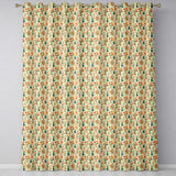 Vintage Floral and Vase Collection with Soft Pastel Blooms Seamless Pattern  Readymade Eyelet Ring Top Thermal 100% Blackout Curtains