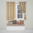 Vintage Onion Seamless Pattern Warm Brown Botanical Illustration  Readymade Eyelet Ring Top Thermal 100% Blackout Curtains