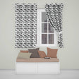 Orca Whale Seamless Pattern Minimal Ocean Marine Design  Readymade Eyelet Ring Top Thermal 100% Blackout Curtains