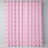 Deep Pink and Beige Leopard Style Watercolour Seamless Pattern  Readymade Eyelet Ring Top Thermal 100% Blackout Curtains