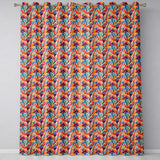 Vibrant Abstract Fluid Paint Pattern Colorful Artistic Seamless Design  Readymade Eyelet Ring Top Thermal 100% Blackout Curtains