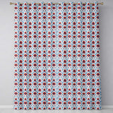 William Morris Style Poppy Floral Pattern Vintage Botanical Seamless Design  Readymade Eyelet Ring Top Thermal 100% Blackout Curtains
