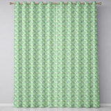 Elegant Green Floral Medallion Seamless Pattern Vintage Botanical Design  Readymade Eyelet Ring Top Thermal 100% Blackout Curtains
