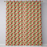 Elegant Botanical Tomato Vine Illustration on Light Background Seamless Pattern  Readymade Eyelet Ring Top Thermal 100% Blackout Curtains