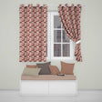 Blush Pink Azalea Bloom Cluster Seamless Pattern  Readymade Eyelet Ring Top Thermal 100% Blackout Curtains