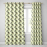 Vintage Raven and Floral Grunge Seamless Pattern in Neutral Tones  Readymade Eyelet Ring Top Thermal 100% Blackout Curtains