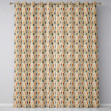 Classical Statue Roman Column Vintage Art Seamless Pattern  Readymade Eyelet Ring Top Thermal 100% Blackout Curtains