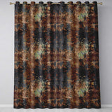 Abstract Rust Texture Grunge Metallic Seamless Pattern Industrial Art  Readymade Eyelet Ring Top Thermal 100% Blackout Curtains