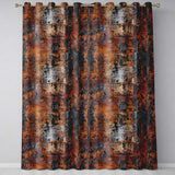 Abstract Rust and Paint Splatter Grunge Seamless Pattern Textured Design  Readymade Eyelet Ring Top Thermal 100% Blackout Curtains