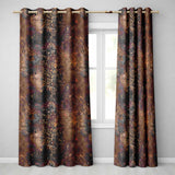 Urban Grunge Rust Texture Seamless Pattern Distressed Industrial Design  Readymade Eyelet Ring Top Thermal 100% Blackout Curtains