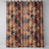 Abstract Rust and Oxidation Texture Seamless Pattern Metallic Grunge Art  Readymade Eyelet Ring Top Thermal 100% Blackout Curtains