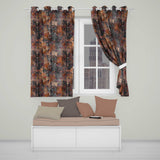 Burnt Orange Rust Abstract Texture Industrial Grunge Seamless Pattern  Readymade Eyelet Ring Top Thermal 100% Blackout Curtains