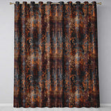 Rust and Gold Splatter Texture Dark Metallic Grunge Seamless Pattern  Readymade Eyelet Ring Top Thermal 100% Blackout Curtains
