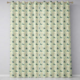 Elegant Seal Cameo Frames with Floral Vintage Beige Seamless Pattern  Readymade Eyelet Ring Top Thermal 100% Blackout Curtains