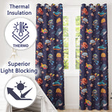 Underwater   with Scuba Divers    Starfish and Whale on Rich Purple Background  Readymade Eyelet Ring Top Thermal 100% Blackout Curtains