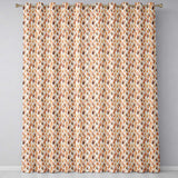 Autumn Watercolor Feather Pattern in Warm Brown and Beige Tones Seamless Design  Readymade Eyelet Ring Top Thermal 100% Blackout Curtains