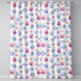 Kawaii Jellyfish Starfish and Sea Creatures Pastel Beige Background   Readymade Eyelet Ring Top Thermal 100% Blackout Curtains