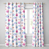 Kawaii Jellyfish Starfish and Sea Creatures Pastel Beige Background   Readymade Eyelet Ring Top Thermal 100% Blackout Curtains