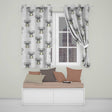 Cute Cartoon Koala Bears with White Stars on Light Beige Background   Readymade Eyelet Ring Top Thermal 100% Blackout Curtains