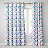 Bright Rainbow Butterflies with Colorful Floral Accents Seamless Pattern  Readymade Eyelet Ring Top Thermal 100% Blackout Curtains