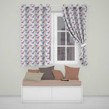 Artistic Watercolor Butterflies with Paint Splash Effect Seamless Pattern  Readymade Eyelet Ring Top Thermal 100% Blackout Curtains