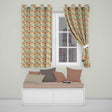Warm Toned Butterflies with Artistic Vintage Wash Seamless Pattern  Readymade Eyelet Ring Top Thermal 100% Blackout Curtains