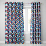 Vibrant Butterflies on Deep Blue Watercolor Background Seamless Pattern  Readymade Eyelet Ring Top Thermal 100% Blackout Curtains