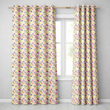 Colorful Watercolor Exotic Fruit Mix with Citrus and Berries Seamless Pattern  Readymade Eyelet Ring Top Thermal 100% Blackout Curtains