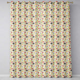 Classic Botanical Berry and Citrus Fruit Seamless Pattern  Readymade Eyelet Ring Top Thermal 100% Blackout Curtains