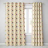 Classic Botanical Berry and Citrus Fruit Seamless Pattern  Readymade Eyelet Ring Top Thermal 100% Blackout Curtains