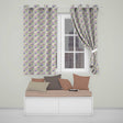 Soft Pastel Purple Pink Hydrangea Floral Seamless Pattern  Readymade Eyelet Ring Top Thermal 100% Blackout Curtains
