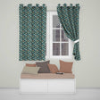 Night Sky Moon and Clouds Stars Seamless Pattern  Readymade Eyelet Ring Top Thermal 100% Blackout Curtains