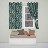 Night Sky Moon and Clouds Stars Seamless Pattern  Readymade Eyelet Ring Top Thermal 100% Blackout Curtains