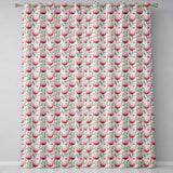 Elegant Protea Floral Arrangement Seamless Pattern  Readymade Eyelet Ring Top Thermal 100% Blackout Curtains