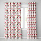Elegant Protea Floral Arrangement Seamless Pattern  Readymade Eyelet Ring Top Thermal 100% Blackout Curtains