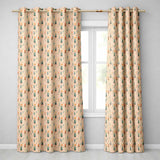 Abstract Hanging Tassels and Brushstroke Background Seamless Pattern  Readymade Eyelet Ring Top Thermal 100% Blackout Curtains