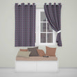 Stylish Flamingo Birds with Geometric Tropical Background Seamless Pattern  Readymade Eyelet Ring Top Thermal 100% Blackout Curtains