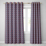 Stylish Flamingo Birds with Geometric Tropical Background Seamless Pattern  Readymade Eyelet Ring Top Thermal 100% Blackout Curtains