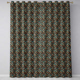 Coffee Shop Drinks Desserts and Cups Detailed Seamless Pattern  Readymade Eyelet Ring Top Thermal 100% Blackout Curtains